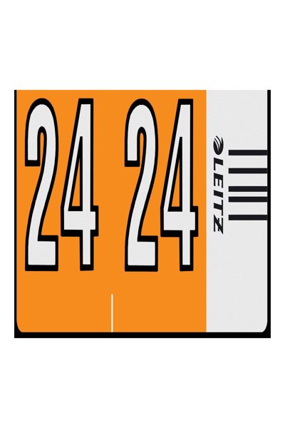 Esselte Leitz Jahressignal Orgacolor"24" auf Streifen orange 80675446
