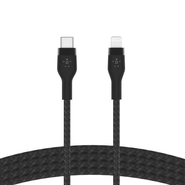 Belkin BOOST CHARGE USB-C to LTG Braided Silicon 1M Black - Digital - CAA011BT1MBK