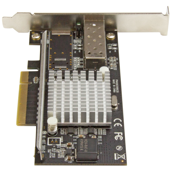StarTech 1-Port 10G Open SFP+ Network Card - PCIe - Intel Chip - MM/SM - Internal - Wired - PCI Express - Fiber - 10000 Mbit/s - Black - PEX10000SFPI