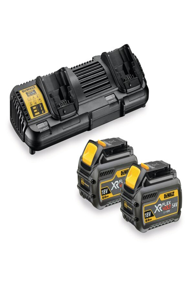 DEWALT DCB132T2-QW - Batterie et chargeur - Lithium-Ion (Li-Ion) - 4 Ah - 18 V - DeWalt - Noir - Jaune