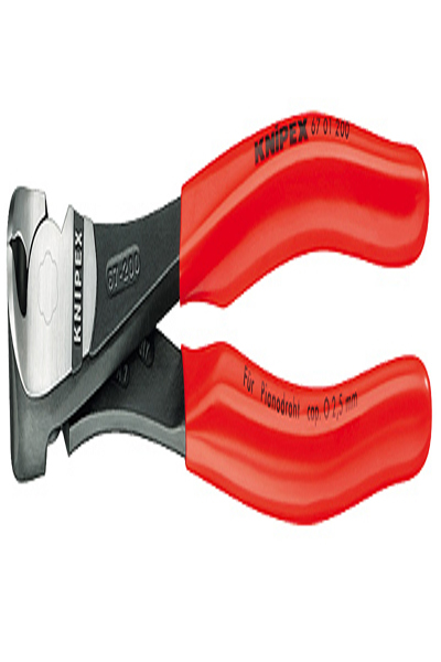KNIPEX 67 01 200 - Pince - Acier chrome-vanadium - Plastique - Rouge - 200 mm - 318 g