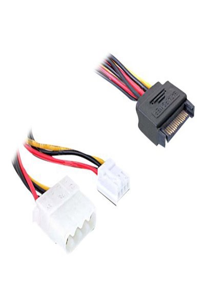 Delock Strömadapter - SATA-ström (hane) till 4-pins intern ström, 4-pins mini-strömkontakt (hane) - 65227