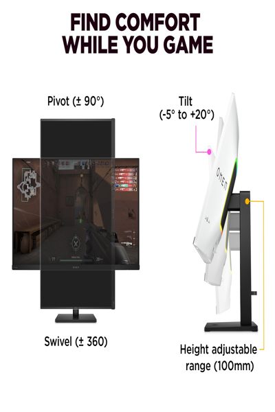 HP OMEN Transcend 32 UHD OLED Gaming Monitor: 32-inch 4K OLED gaming monitor. - 9R181AA#ABB