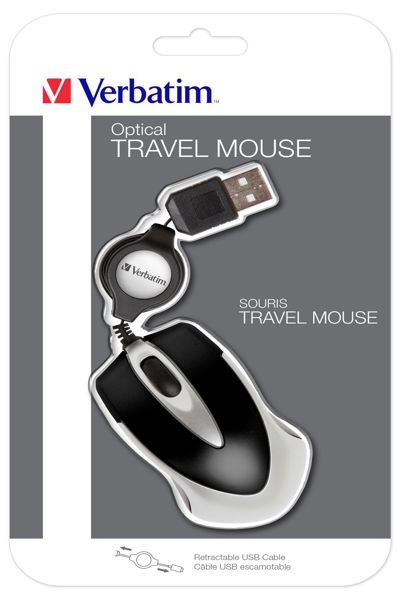 Verbatim Go Mini optical travel mouse - 49020