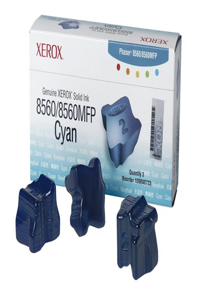 Xerox Colorstix 3 x Cyan Phaser 8560 - Original - cyan - Multi pack - Inkjet printing