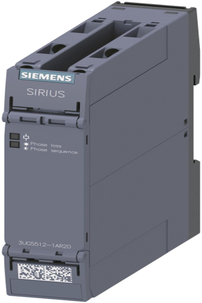 Siemens 3UG5512-1AR20 Phase Failure and Sequence Monitoring Relay