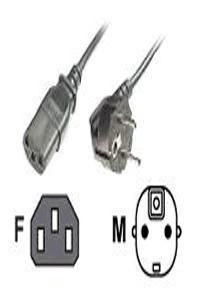 DIGITUS Assmann - Stromkabel - CEE 7/7 SCHUKO m - IEC 320 W - AK - Cable - Current/Power Supply - TAK522