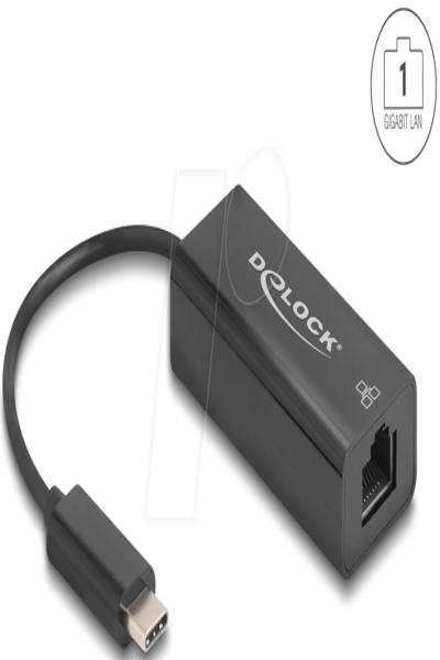 Delock USB 2.0 Type-C Adapter zu 10/100 Mbps LAN - Adapter - Digital - 64306