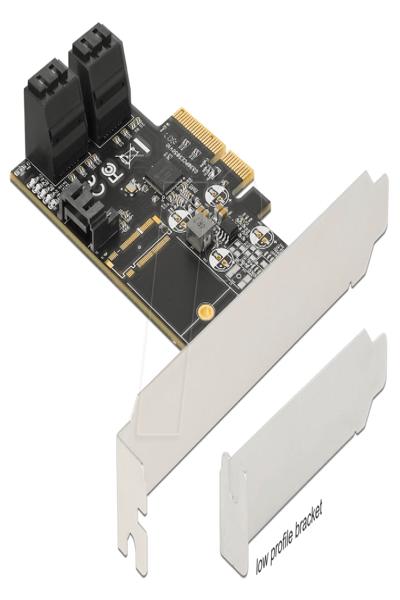 Delock PCI Express Kort x4 > 5 x intern SATA 6 Gb/s - 90395