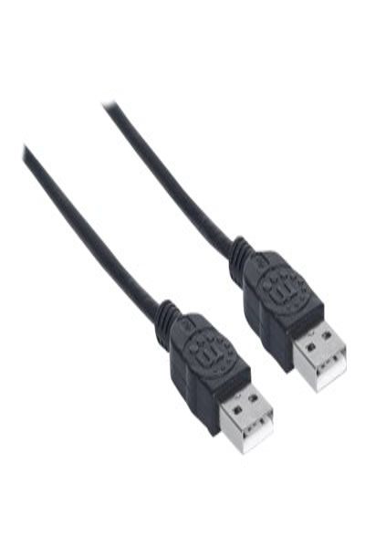 Câble USB-A vers USB-A Manhattan 1 m USB 2.0