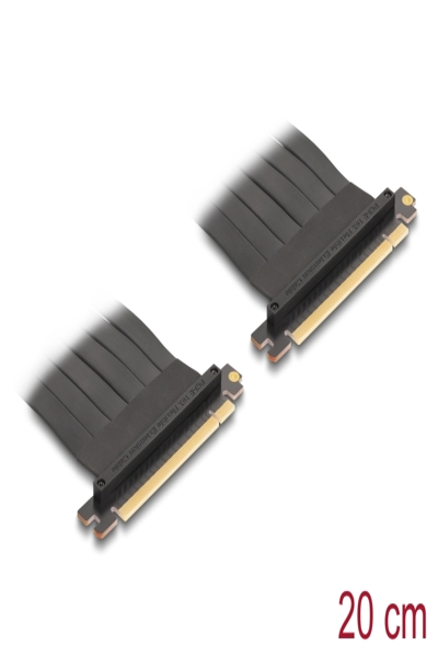 Carte riser Delock PCI Express 3.0 x16 St> avec câble - Câble - 0,2 m