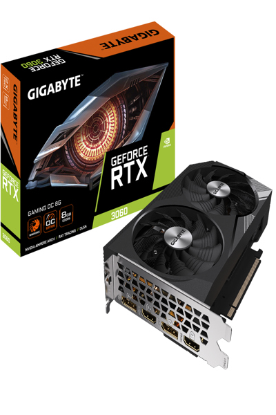 Gigabyte GAMING GeForce RTX 3060 OC 8G Graphics Card - GV-N3060GAMING OC-8GD