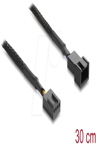 Delock Fan Extension Cable PWM Male to Female - 0.3m - 91360