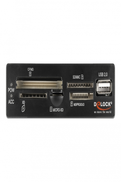 Delock Card reader - 3.5" (MS, MS PRO, MMC, MS Duo, xD, CF, microSD, microSDHC, microSDXC) - 91708