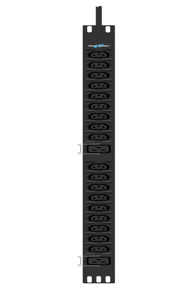 PowerWalker 10133024, basique, 0U, vertical, noir, 20 prise(s) CA, Coupleur C13, coupleur C19