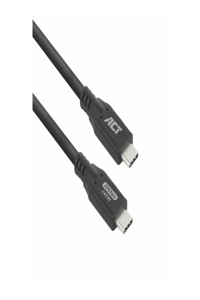 ACT USB4 20Gbps 240W USB Type-C Cable 2 met - Cable - Digital