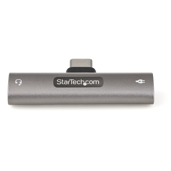 USB C Audio & Charge Adapter, USB-C Audio Adapter w/ 3.5mm TRRS Headphone/Headset Jack and 60W USB Type-C Power Delivery Pass-through Cha - CDP235APDM
