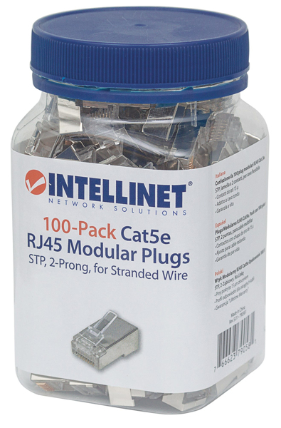 100-pack Cat5e RJ45 modulära pluggar - STP - 790581