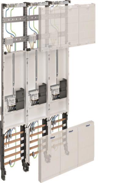Panneau complet Hager ZL33W4N 3Z 3 points 1050 mm 3 champs