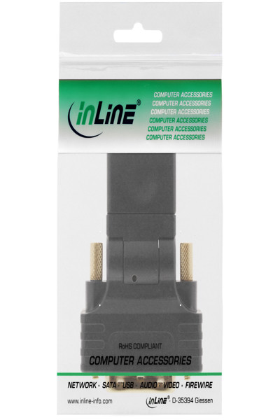Adaptateur HDMI vers DVI femelle/mâle flexible en ligne 4K2K