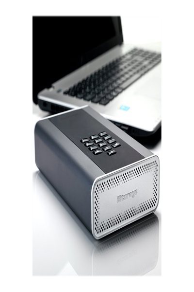 Disque dur de bureau iStorage diskAshur DT2 256 bits 14 To USB 3.2 chiffré et sécurisé IS-DT2-256-14000-C-G - 14 To - 3.2 Gen 1 (3.1 Gen 1) - Noir