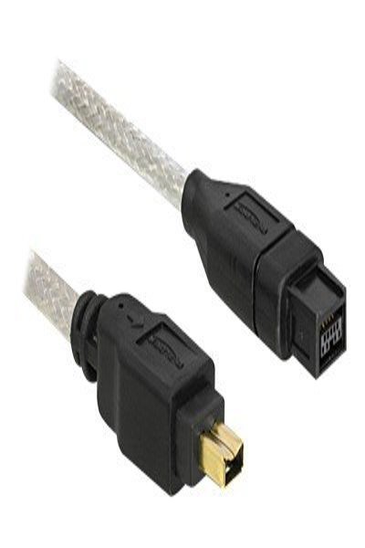 Delock IEEE 1394-kabel - FireWire 800 (hane) till 4-polig FireWire (hane) - 82594
