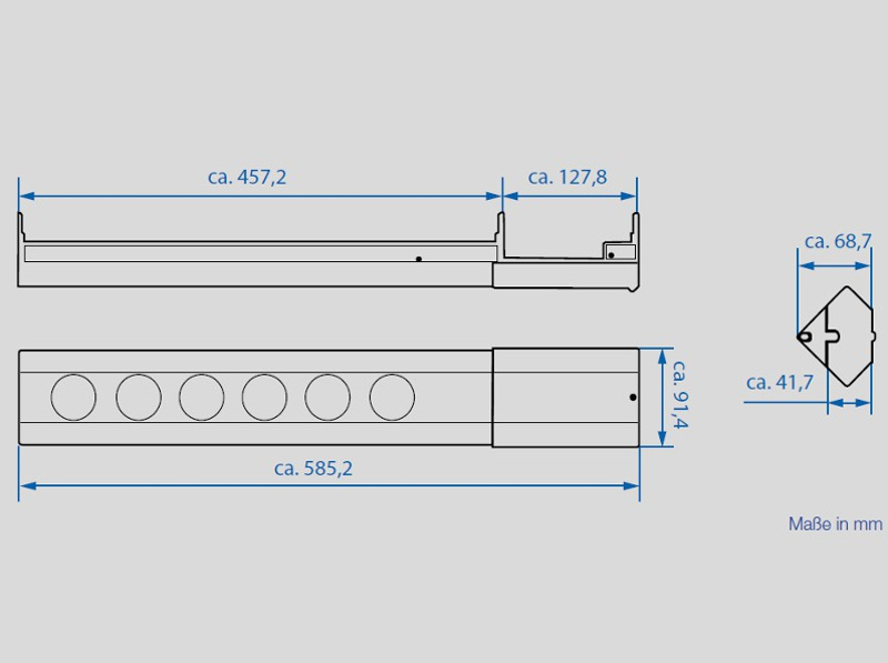 Bachmann Wall/corner socket with multiple sockets - 923.006