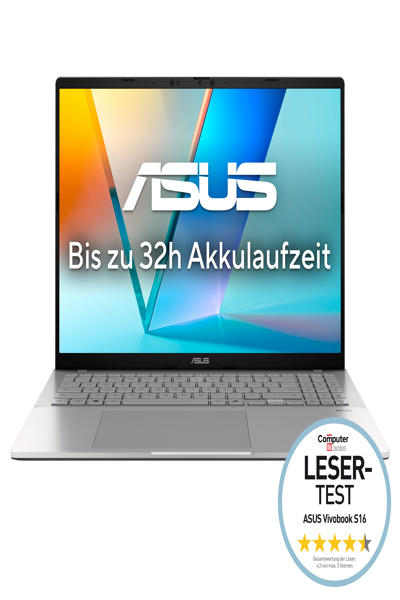 ASUS Vivobook S 16 S3607QA-SH095W Snapdragon X1-26-100 - Notebook - Qualcomm Snapdragon - 90NB16C1-M007M0