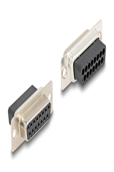 Delock Serial adapter - 15 pin D-Sub (DB-15) (F) to RJ-12 (F) - 67090