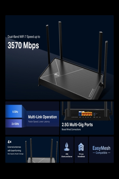 TP-LINK ARCHER BE3600(EU) WL-Router WLAN