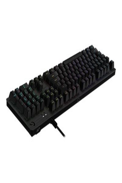 Logitech G G512 Carbon RGB Mechanical Gaming Keyboard - GX Blue (Clicky) - Wired - USB - Membrane - AZERTY - RGB LED - Carbon - 920-008940