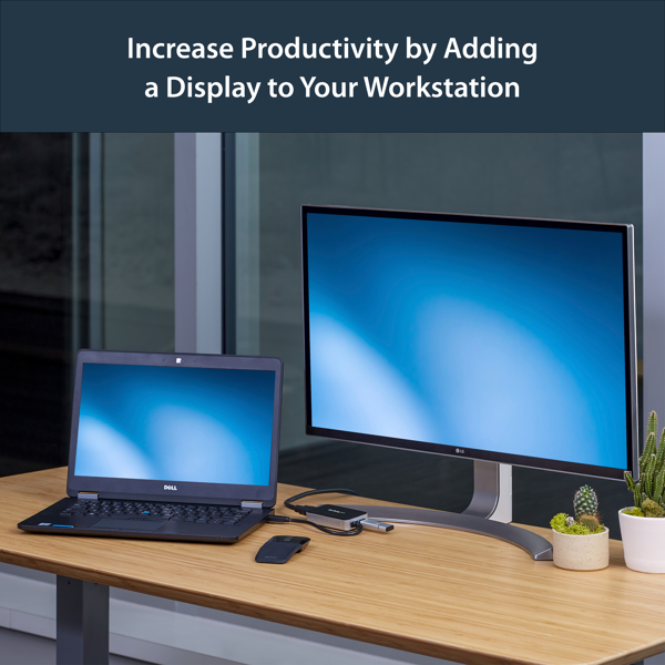 StarTech USB 3.0 Super Speed to HDMI multi-monitor adapter - external graphics card with 1 port USB hub - 1920x1200/ 1080p - external video adapter - T5-302 - 16 MB - black - USB32HDEH