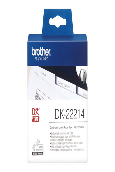 Brother DK-22214 - White - Roll (1.2 cm x 30.5 m) thermal paper - DK22214