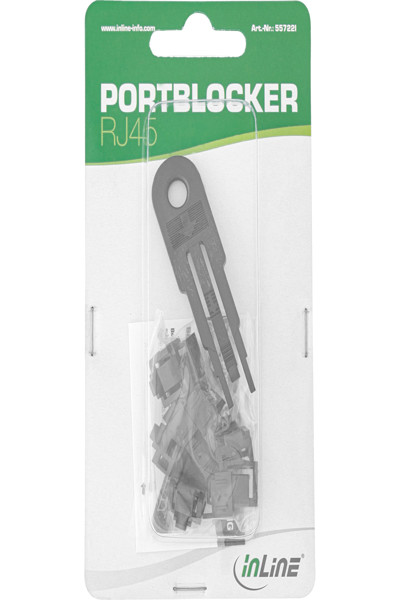 Kit de démarrage pour bloqueur de port RJ45 InLine avec clé
