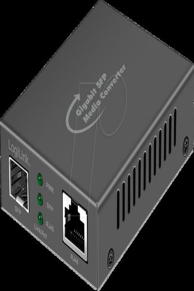 LogiLink NMC001 - Medienkonverter RJ45 SFP - Converter - 1 Gbps