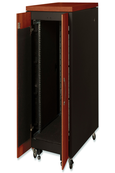 DIGITUS 483 mm (19") SOUNDproof rack - Freestanding rack - 17U - 1000 kg - Key lock - 138 kg - Black - DN-19 17U-SO-C