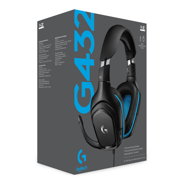 Logitech Gaming Headphones G432 - Hodetelefoner - 981-000770
