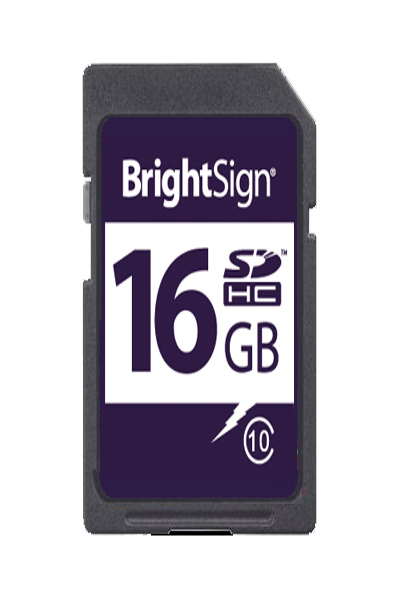 BrightSign Flash memory card