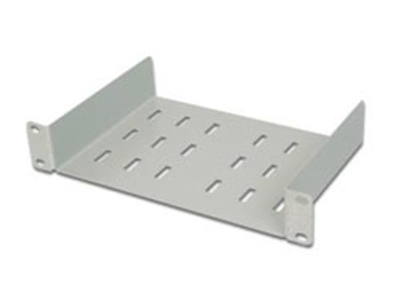 DIGITUS 10inch Fixed Shelf 1U Gray - DN-10 TRAY-1