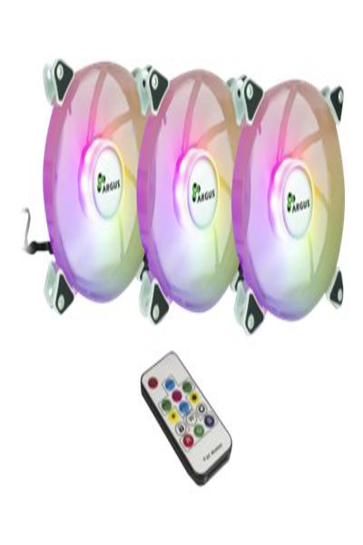 Inter-Tech Argus RS-06 RGB - Ventilateur de boîtier - 120 mm (lot de 3)
