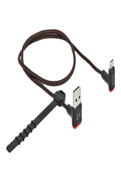 Delock Easy - USB cable - USB (M) up/down angled, reversible to Micro-USB Type B (M) up/down angled, reversible - 85265