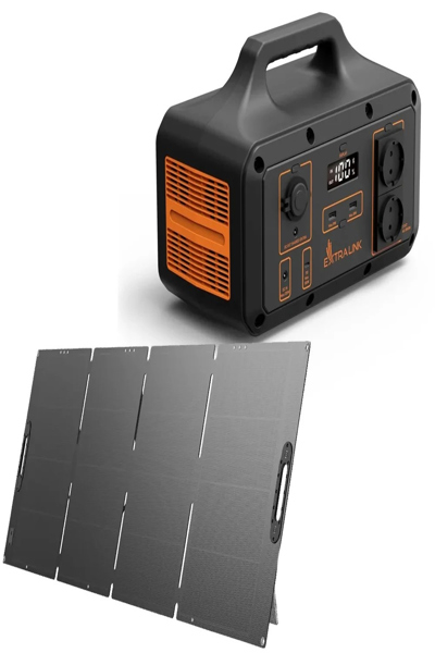 Panneau solaire pliable Extralink EPS-200 W pour centrale électrique