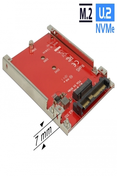 Delock lagringsfackadapter - 2,5" till M.2 - 62725