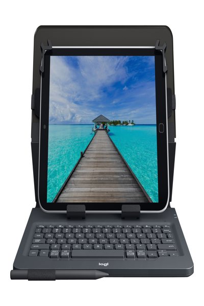 Logitech Universal Folio with integrated keyboard for 9-10" tablets - Danish - Any brand - iPad Air 2 iPad Air iPad 2 iPad 3 iPad 4 Samsung Galaxy TabÃ‚Â® A-9.7 in Samsung Galaxy Tab S-10.5... - Black - 24.6 cm (9.7") - Bluetooth - Power - 920-008340