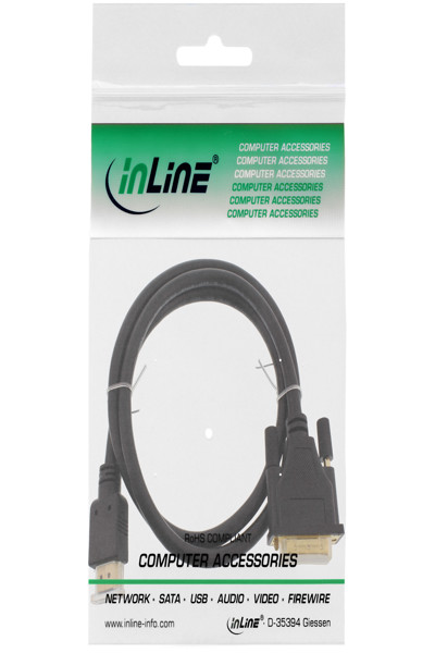 Câble HDMI vers DVI mâle / 18+1 mâle plaqué or 1 m