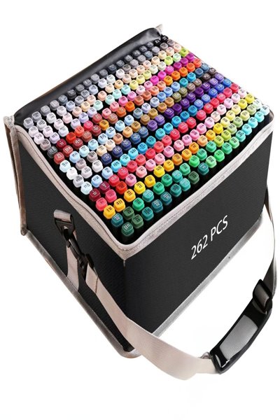 Kit de marqueurs à alcool 262 couleurs Extralink