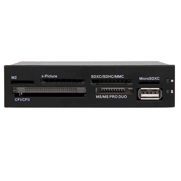 StarTech Internal USB 2.0 Card Reader 3.5in 22-in-1 - 35FCREADBK3