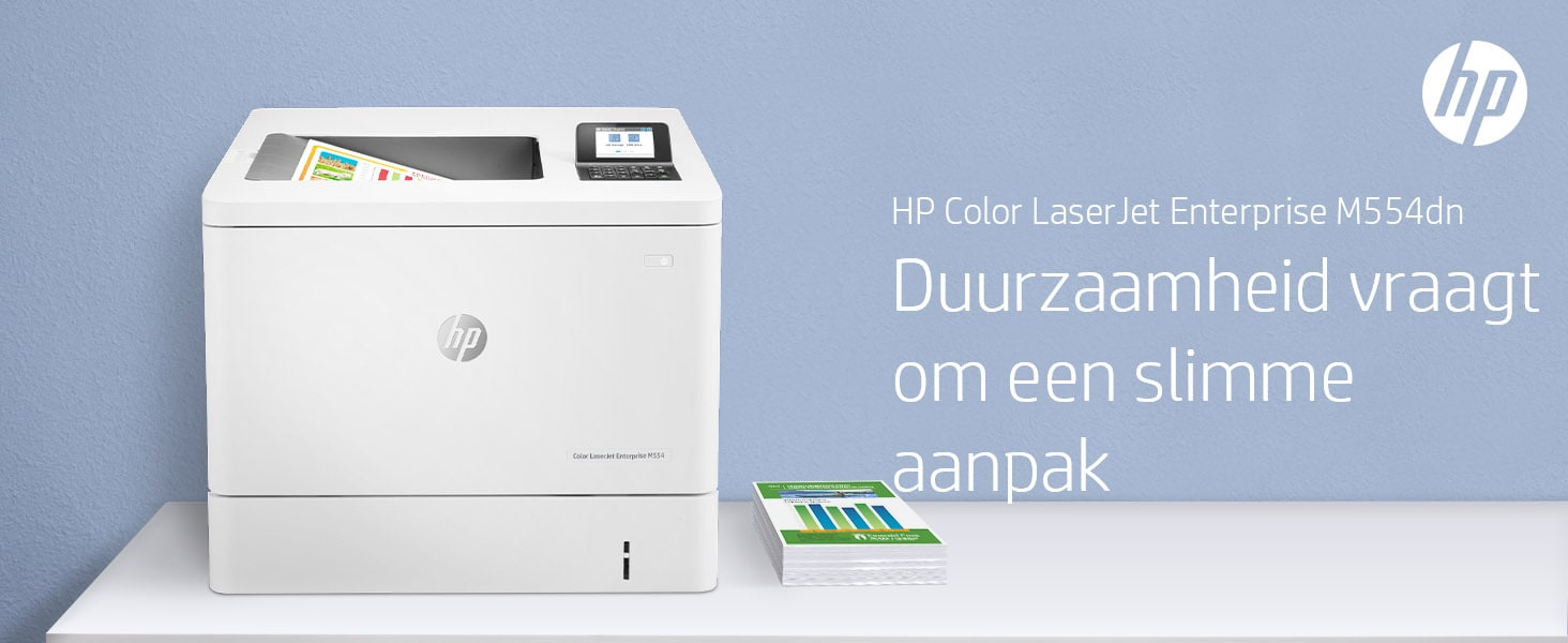 HP Color LaserJet Enterprise M554dn Printer - 7ZU81A
