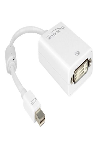 Delock DVI-adapter - Mini DisplayPort (hane) till DVI-I (hane) - 65129