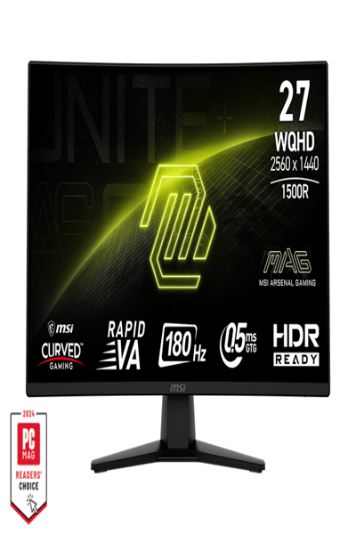 MSI MAG 274CQF CURVED GAMING MONITOR 27" WQHD VA - 9S6-3CE31T-007